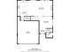 First floor plan featuring a garage, kitchen, living room, dining area, and bathroom; showing the layout of the house at 9113 Sea Mink Ave, Las Vegas, NV 89149