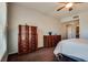 Bedroom with carpet flooring and dual dressers, provides ample storage space at 10809 Garden Mist Dr # 2050, Las Vegas, NV 89135