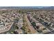 Neighborhood aerial shot featuring single-Gathering homes, sidewalks and streets at 1152 Pine Cove Ct, Henderson, NV 89011