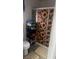 Compact bathroom features a sunflower-themed shower screen and coordinated floor mats at 1653 Crystal Shadows Cir, Las Vegas, NV 89119