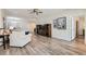 Comfortable living room with hardwood floors and bright natural light at 2534 Starlight Valley St, Henderson, NV 89044