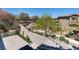 Beautiful backyard with lush landscaping at 257 Elder View Dr, Las Vegas, NV 89138