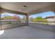 Covered balcony offers stunning mountain views at 257 Elder View Dr, Las Vegas, NV 89138