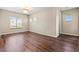 Spacious bedroom with wood floors and plenty of natural light at 257 Elder View Dr, Las Vegas, NV 89138