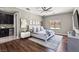 Stylish main bedroom with en suite kitchenette, decorative lighting, and modern furnishings at 257 Elder View Dr, Las Vegas, NV 89138