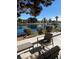 Enjoy the patio view overlooking the lake in this lovely home at 2608 Port Of Call Dr, Las Vegas, NV 89128