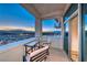 Relaxing balcony featuring comfortable seating and breathtaking city views at sunset at 2700 Las Vegas Blvd # 3501, Las Vegas, NV 89109