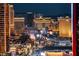 Illuminated Las Vegas hotels, including The Venetian and Cosmopolitan, on display at 2700 Las Vegas Blvd # 3501, Las Vegas, NV 89109