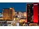Bustling city view showing illuminated Las Vegas hotels, streets, and attractions at night at 2700 Las Vegas Blvd # 3501, Las Vegas, NV 89109