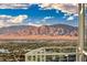Enjoy the beautiful views of the city and the surrounding landscape from the balcony at 2700 Las Vegas Blvd # 3501, Las Vegas, NV 89109