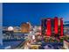 Panoramic city view highlighting the illuminated buildings and bustling streets of Las Vegas at 2700 Las Vegas Blvd # 3501, Las Vegas, NV 89109