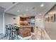 Gourmet kitchen featuring wood cabinets, stainless steel appliances, and granite countertops at 2700 Las Vegas Blvd # 3501, Las Vegas, NV 89109