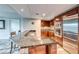 Open kitchen design featuring granite counters, breakfast bar, and stainless steel appliances at 2700 Las Vegas Blvd # 3501, Las Vegas, NV 89109