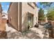 Patio area with outdoor seating and a sliding glass door for easy access at 3103 Sunrise Cove Ave, North Las Vegas, NV 89031