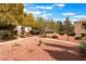 Well-maintained community grounds with walking paths, mature trees, and manicured landscaping at 3103 Sunrise Cove Ave, North Las Vegas, NV 89031