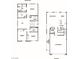 Detailed floor plan showcasing the layout of the home's first and second floors and room placement at 3310 La Cura Ave # Lot 76, Las Vegas, NV 89141