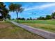 Scenic view of the lush green golf course adjacent to the property at 3597 Cochise Ln, Las Vegas, NV 89169