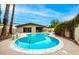 Private backyard featuring a sparkling pool and covered patio for outdoor enjoyment at 3597 Cochise Ln, Las Vegas, NV 89169