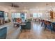 Bright open floor plan living room flowing into kitchen and dining area at 408 Middlestone Ave, Henderson, NV 89011