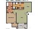 Layout of the 775 sq. ft. unit featuring 1 bed, 1 bath, and living space at 45 Maleena Mesa St # 1113, Henderson, NV 89074
