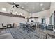 Spacious meeting room featuring a long conference table, high ceilings, and modern décor at 45 Maleena Mesa St # 1113, Henderson, NV 89074