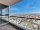 Enjoy panoramic city views from this balcony with glass railings, perfect for relaxing or entertaining at 4525 Dean Martin Dr # 3006, Las Vegas, NV 89103