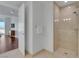 Bathroom featuring a glass-enclosed walk-in shower at 4525 Dean Martin Dr # 3006, Las Vegas, NV 89103