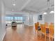 Spacious living room with hardwood floors and a stunning city view at 4525 Dean Martin Dr # 3006, Las Vegas, NV 89103