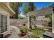 This backyard features a patio pergola, and lush landscaping, perfect for enjoying outdoor living and relaxing at 6304 Peppermill Dr, Las Vegas, NV 89146