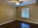 Cozy bedroom features a window with blinds and neutral walls ready for your personal touch at 6650 W Warm Springs Rd # 2173, Las Vegas, NV 89118