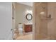 Bathroom with walk-in shower and elegant fixtures at 7181 Barton Creek Ct, Las Vegas, NV 89113