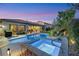 Backyard pool and spa area features a private oasis perfect for relaxation and entertaining guests outdoors at 7181 Barton Creek Ct, Las Vegas, NV 89113