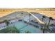 Aerial view of a private tennis court surrounded by lush greenery at 8255 Las Vegas Blvd # 1315, Las Vegas, NV 89123