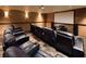 Private theater room with comfortable recliner seating and a large screen at 8255 Las Vegas Blvd # 1315, Las Vegas, NV 89123