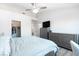 Spacious bedroom boasts modern furniture and a walk-in closet at 8812 Marble Dr, Las Vegas, NV 89134