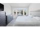 Light-filled bedroom with bay window and modern furnishings at 8812 Marble Dr, Las Vegas, NV 89134