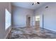 Primary bedroom featuring an arched entry with direct access to a closet at 8944 Campanella St, Las Vegas, NV 89123