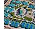 Aerial view of a tennis complex featuring numerous courts and a central stadium court at 928 Rockview Dr # 102, Las Vegas, NV 89128