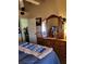 Bedroom with a wooden dresser and blue accents at 2725 S Nellis Blvd # 2083, Las Vegas, NV 89121