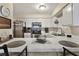 Bright kitchen with white cabinets, stainless steel appliances, and an island counter at 2725 S Nellis Blvd # 2083, Las Vegas, NV 89121