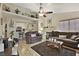 Cozy living room featuring an open floor plan and wood laminate flooring at 2725 S Nellis Blvd # 2083, Las Vegas, NV 89121