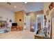 Inviting living room with light wood floors and neutral walls, creating a warm and comfortable ambiance at 3008 Astoria Pines Cir, Las Vegas, NV 89107
