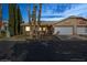 Lovely single-story home with desert landscaping, two car garage and mature trees at 254 Reber Dr, Mesquite, NV 89027