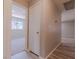 Hallway featuring wood plank floors and view to bedroom at 6361 W Viking Rd, Las Vegas, NV 89103