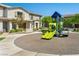 Playground area with a vibrant green slide for enjoyment at 8701 Giant Causeway Ave, Las Vegas, NV 89148