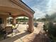 Spacious covered patio with lovely desert landscaping and room for entertaining at 1210 Country Club, Laughlin, NV 89029