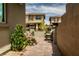 Charming walkway and garden with a seat, offering a peaceful retreat at 12495 Point Sierra St, Las Vegas, NV 89138