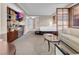 Open living space with kitchenette, sleeping area, and city views at 125 E Harmon Ave # 2215, Las Vegas, NV 89109