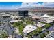 Aerial view of Downtown Summerlin area, showcasing shops, buildings, and scenic surroundings at 205 Derwent Pl, Las Vegas, NV 89144