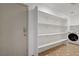 Large laundry room features abundant shelving near the entry door at 205 Derwent Pl, Las Vegas, NV 89144